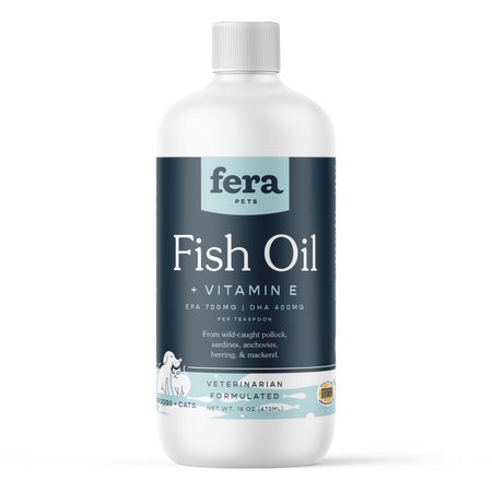 Fera Pets Fish Oil for Dogs Cats Skin Coat Support